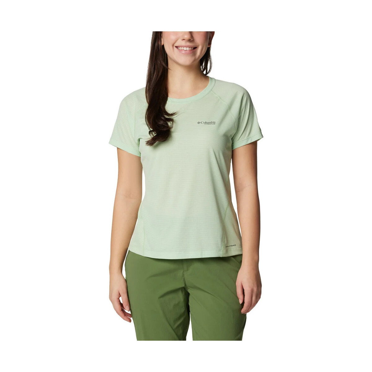 textil Mujer Camisas Columbia Cirque River Short Sleeve Crew Verde