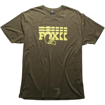 textil Hombre Camisetas manga corta Fox Shox T-Shirt FOX Stacked Verde