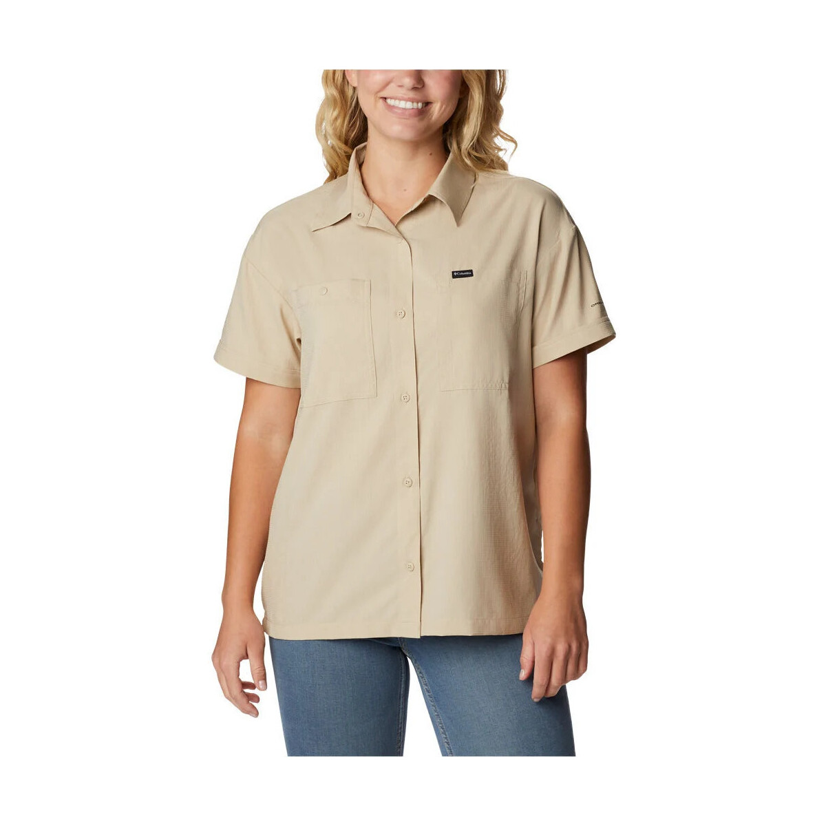 textil Mujer Camisas Columbia Silver Ridge Utility SS Shirt Marrón