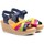 Zapatos Mujer Sandalias Cbp - Conbuenpie Sandalias de piel multicolor con cuña by CBP Multicolor
