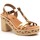 Zapatos Mujer Sandalias Cbp - Conbuenpie Sandalias de piel doradas con tacón by CBP Oro