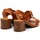 Zapatos Mujer Sandalias Cbp - Conbuenpie Sandalias de piel marrón con tacón by CBP Marrón