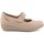 Zapatos Mujer Bailarinas-manoletinas Tupie Merceditas de piel beige by Beige