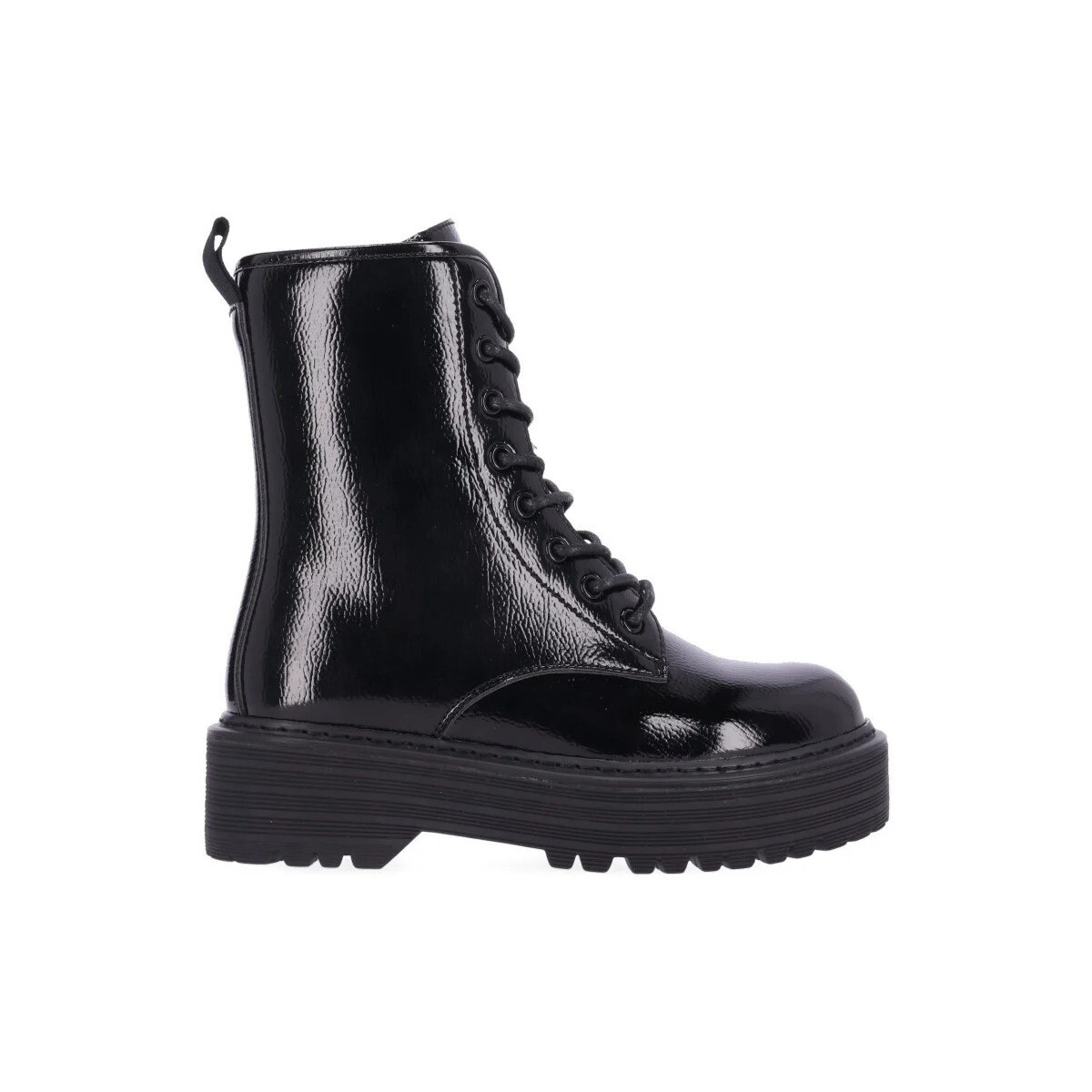 Zapatos Mujer Derbie & Richelieu Chika 10 Botas con Cordones  Orlando 01C Negro Negro
