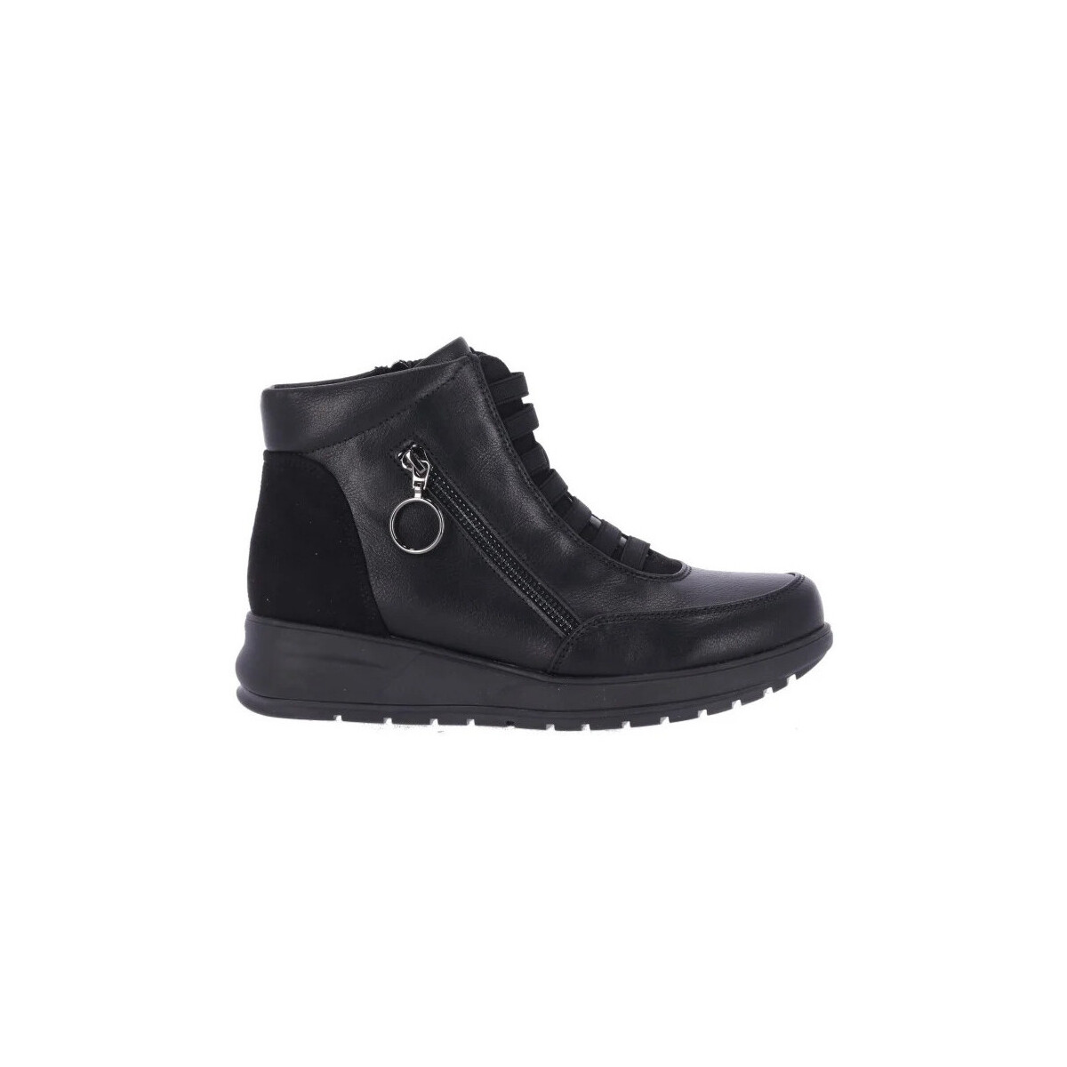 Zapatos Mujer Derbie & Richelieu Chika 10 Botines con Cremallera  Estepa 11 Negro Negro