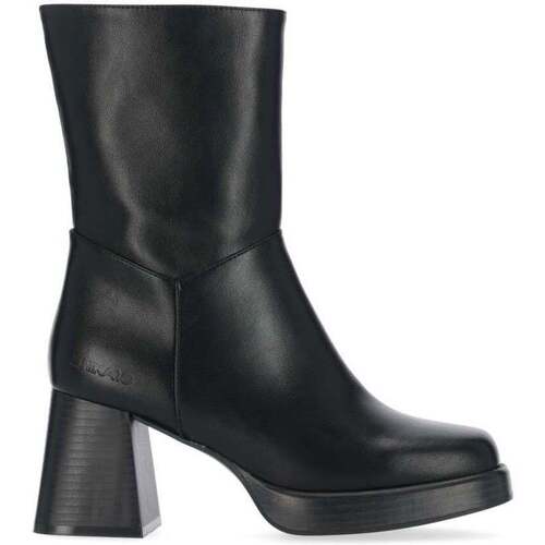 Zapatos Mujer Derbie & Richelieu Chika 10 Botines con Cremallera  New Pam 05 Negro Negro