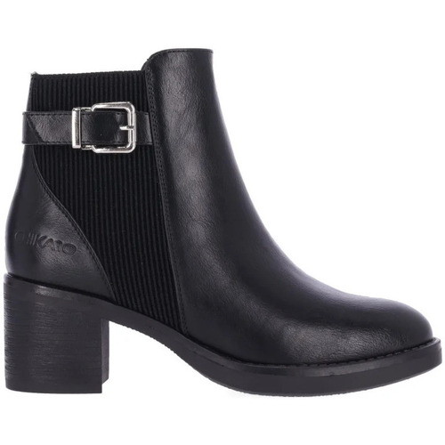 Zapatos Mujer Derbie & Richelieu Chika 10 Botines  Monna 01 Negro Negro