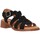 Zapatos Mujer Derbie & Richelieu Chika 10 Sandalias de Tacón  Binka 02 Negro Negro