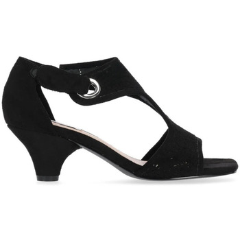 Zapatos Mujer Derbie & Richelieu Chika 10 Sandalias de Tacón  New Amira 01 Negro Negro
