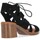 Zapatos Mujer Derbie & Richelieu Chika 10 Sandalias de Tacón  New Gotica 03 Negro Negro