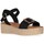 Zapatos Mujer Derbie & Richelieu Chika 10 Sandalias de Plataforma  Athenea 16 Negro Negro
