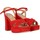 Zapatos Mujer Derbie & Richelieu Chika 10 Sandalias de Plataforma  Jolie 07 Rojo Rojo