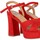 Zapatos Mujer Derbie & Richelieu Chika 10 Sandalias de Plataforma  Jolie 07 Rojo Rojo