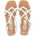 Zapatos Mujer Derbie & Richelieu Chika 10 Sandalias Planas  Marquesa 5152 Blanco Blanco