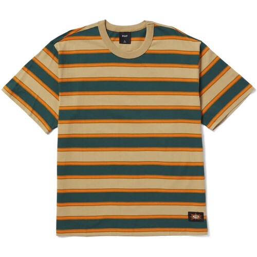 textil Hombre Camisetas manga corta Huf - Camiseta Terrace SS Relaxed Knit Verde