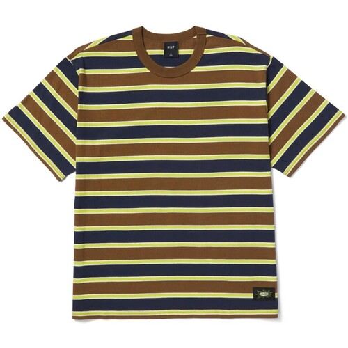 textil Hombre Camisetas manga corta Huf - Camiseta Terrace Relaxed Knit Marrón