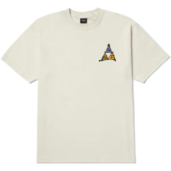 textil Hombre Camisetas manga corta Huf - Camiseta No-fi Triple Triangle Beige