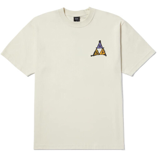 textil Hombre Camisetas manga corta Huf - Camiseta No-fi Triple Triangle Beige