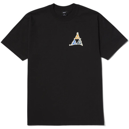 textil Hombre Sudaderas Huf - Camiseta No-Fi Triple Triangle Negro