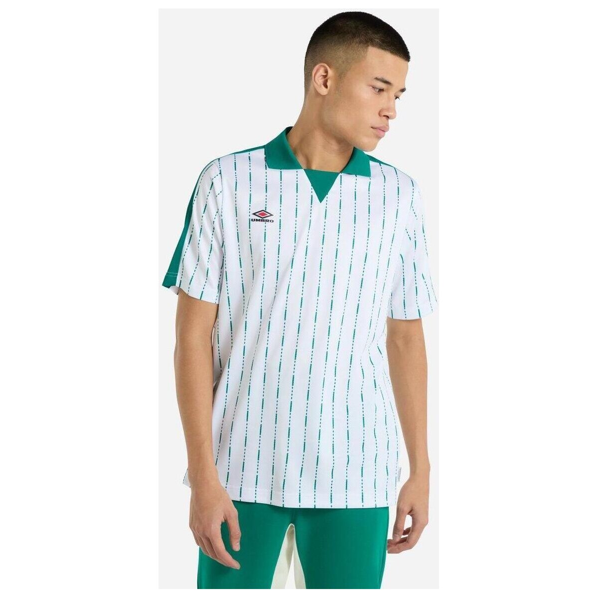 textil Hombre Camisetas manga larga Umbro UO2126 Verde