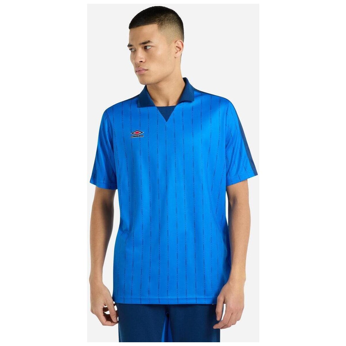 textil Hombre Camisetas manga larga Umbro UO2126 Azul