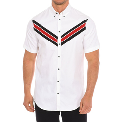 textil Hombre Camisas manga corta Dsquared S71DM0053-S41308-100 Blanco