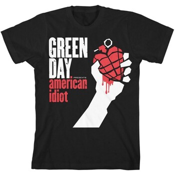 textil Hombre Camisetas manga larga Green Day American Idiot Negro