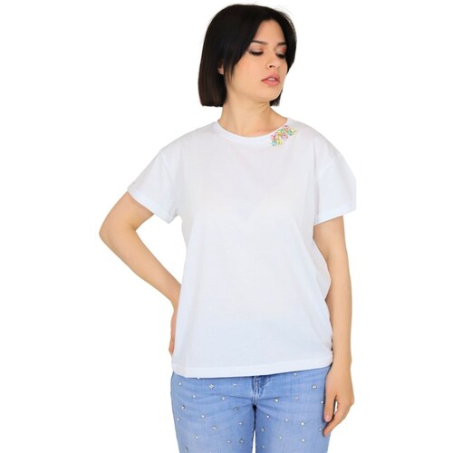 textil Mujer Camisetas manga corta Zahjr 53538592 Blanco