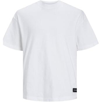 textil Hombre Camisetas manga corta Jack & Jones 12253999-Bright Whit Blanco
