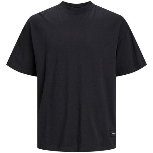 textil Hombre Camisetas manga corta Jack & Jones 12253999-Black Negro