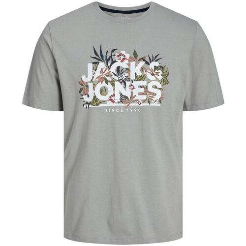 textil Hombre Camisetas manga corta Jack & Jones 12248072-Ultimate Gr Gris