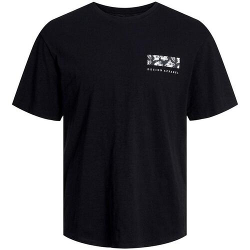 textil Hombre Camisetas manga corta Jack & Jones 12249187-Black Negro