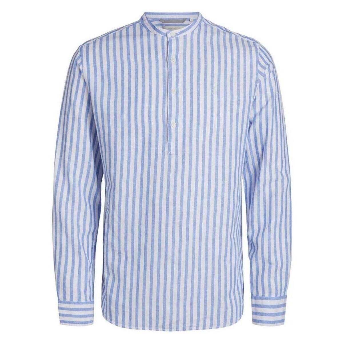 textil Hombre Camisas manga larga Jack & Jones 12251025-Troposphere Azul