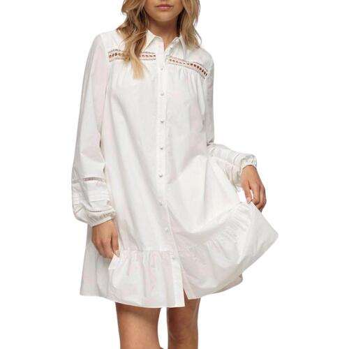 textil Mujer Vestidos Superdry W8011625A-FU4 Blanco