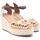 Zapatos Mujer Sandalias D'angela 26071 Beige