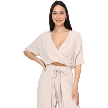 textil Mujer Tops / Blusas La Modeuse 70878_P165995 Beige