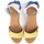 Zapatos Mujer Sandalias Popa Cuña Alta Algarve Serraje Multi Multicolor