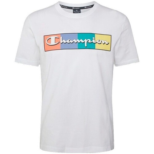 textil Hombre Camisetas manga corta Champion 217221-WW006 Blanco