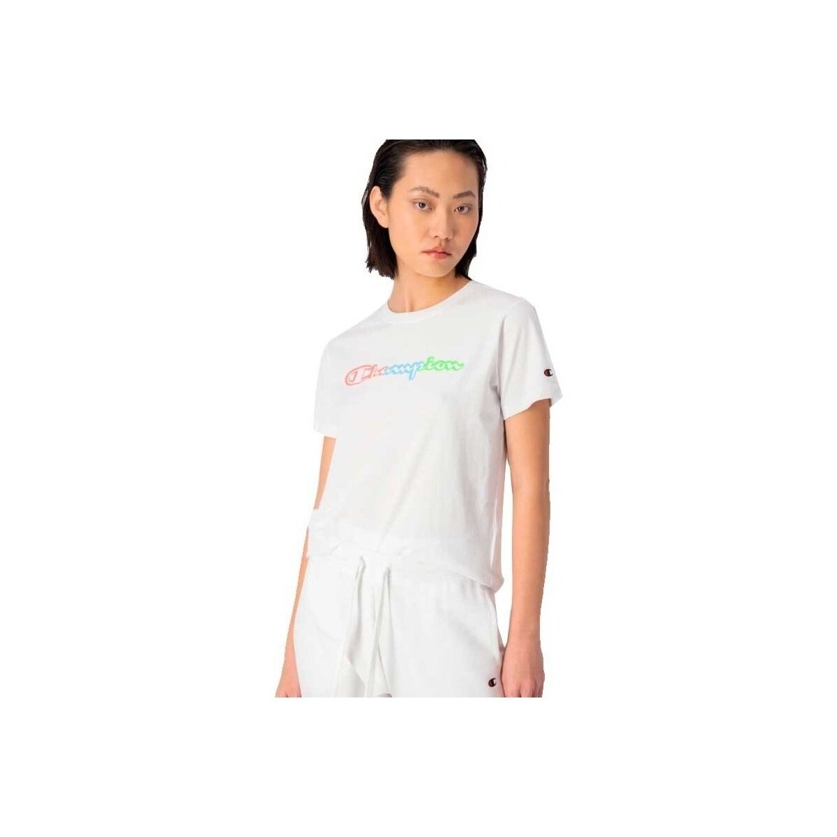 textil Mujer Camisetas manga corta Champion 116193-WW001 Blanco