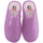 Zapatos Mujer Pantuflas Escoolers CHINELA DE CASA RIZO PISO ESPECIAL PARQUET Violeta