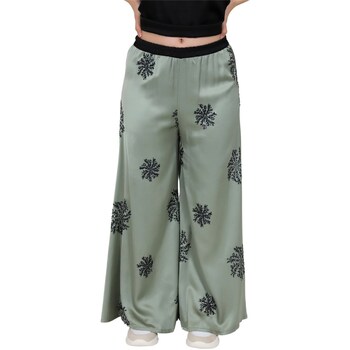 textil Mujer Pantalones fluidos Zahjr 53539112 Verde