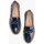 Zapatos Mujer Zapatos de tacón Pitillos Mocasines de mujer con plataforma en piel charol con adorno Azul