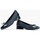 Zapatos Mujer Zapatos de tacón Pitillos Bailarinas de mujer en piel con textil con ribete elástico Azul