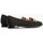Zapatos Mujer Zapatos de tacón Pitillos Mocasines de mujer en ante con adorno cadena metálica NEGRO Negro