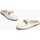 Zapatos Mujer Zapatos de tacón Pitillos Mocasines de mujer zueco estilo mule con adorno y tacón baj Blanco