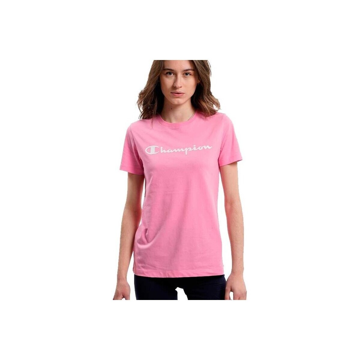 textil Mujer Camisetas manga corta Champion 114911-PS074 Rosa