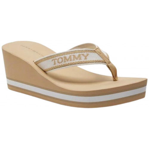 Zapatos Mujer Sandalias Tommy Hilfiger CHANCLAS MUJER TOMMY FW07903 Marrón