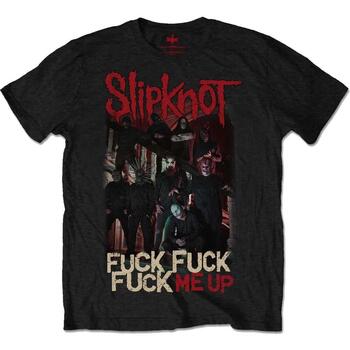 textil Camisetas manga larga Slipknot Fuck Me Up Negro