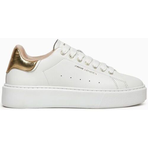 Zapatos Mujer Deportivas Moda Crime London ELEVATE 27705-PP6 WHITE/GOLD Blanco