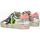 Zapatos Mujer Deportivas Moda Crime London SK8 DELUXE 27109-PP6 WHITE/GREEN/VIOLET Blanco